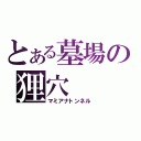 とある墓場の狸穴（マミアナトンネル）