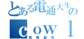 とある電通大生のｃｏｗｌ製作（危険製作）