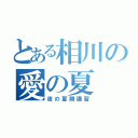 とある相川の愛の夏（夜の夏期講習）