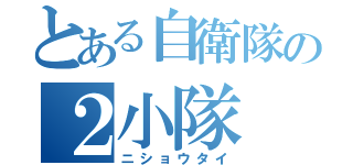 とある自衛隊の２小隊（ニショウタイ）