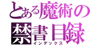 とある魔術の禁書目録（インデックス）