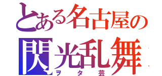 とある名古屋の閃光乱舞（ヲタ芸）