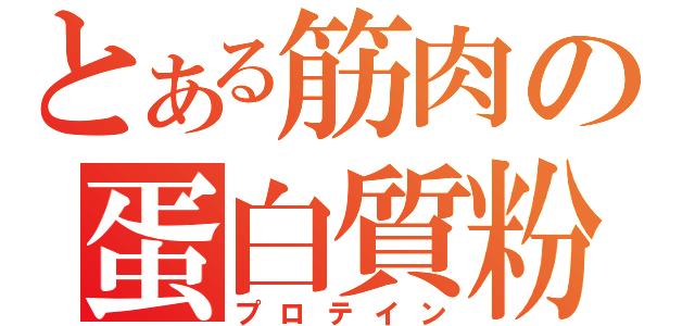 とある筋肉の蛋白質粉（プロテイン）