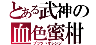 とある武神の血色蜜柑（ブラッドオレンジ）