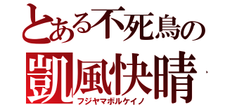 とある不死鳥の凱風快晴（フジヤマボルケイノ）