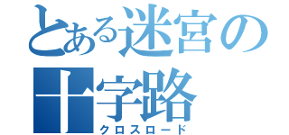 とある迷宮の十字路（クロスロード）