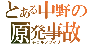 とある中野の原発事故（チェルノブイリ）