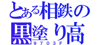 とある相鉄の黒塗り高級車（９７０３Ｆ）