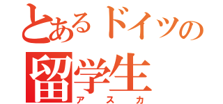 とあるドイツの留学生（アスカ）