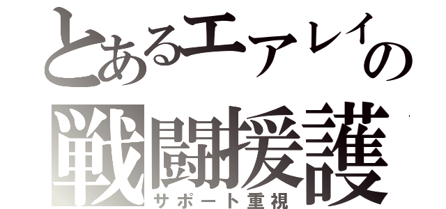 とあるエアレイダーの戦闘援護（サポート重視）