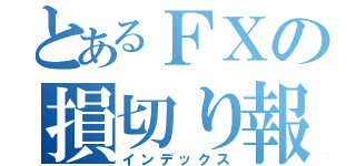 とあるＦＸの損切り報告（インデックス）