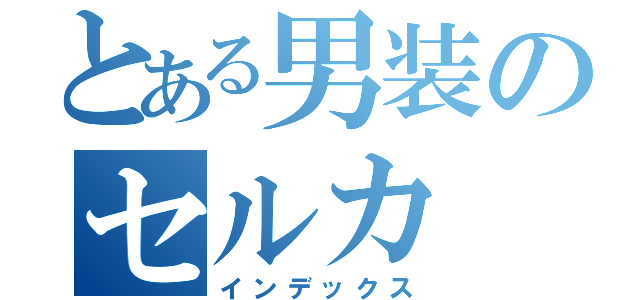 とある男装のセルカ（インデックス）