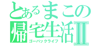 とあるまこの帰宅生活Ⅱ（ゴーバックライフ）