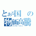 とある国の物価高騰（インフレーション）