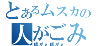 とあるムスカの人がごみの様だ（眼がぁ眼がぁ）