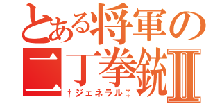 とある将軍の二丁拳銃Ⅱ（†ジェネラル‡）