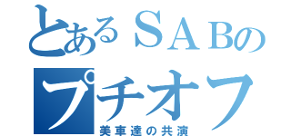 とあるＳＡＢのプチオフ（美車達の共演）