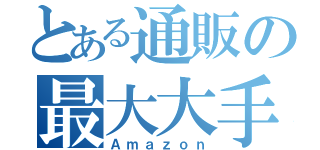 とある通販の最大大手（Ａｍａｚｏｎ）