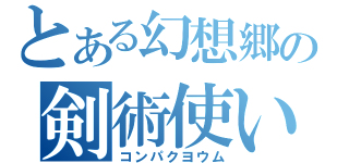 とある幻想郷の剣術使い（コンパクヨウム）