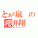 とある嵐の櫻井翔（さくらいしょう）