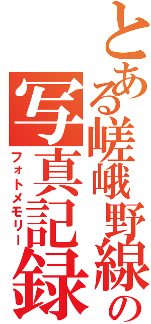 とある嵯峨野線マニアの写真記録（フォトメモリー）