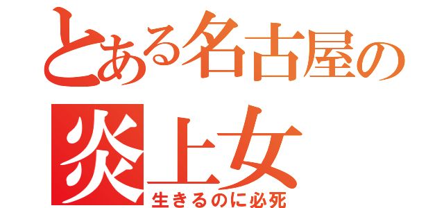 とある名古屋の炎上女（生きるのに必死）