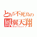 とある不死鳥の鳳翼天翔（ほうよくてんしょう）