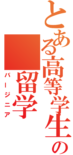 とある高等学生の 留学（バージニア）