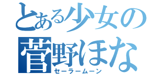 とある少女の菅野ほなつ（セーラームーン）