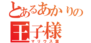 とあるあかりの王子様（マリウス葉）