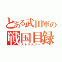 とある武田軍の戦国目録（ストラテジー）