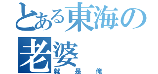 とある東海の老婆（就是俺）