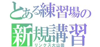 とある練習場の新規講習（リンクス大山田）