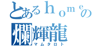 とあるｈｏｍｅの爛輝龍（マムタロト）