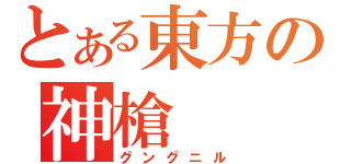 とある東方の神槍（グングニル）