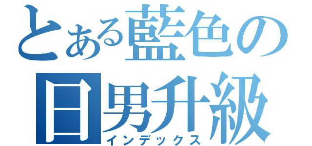 とある藍色の日男升級（インデックス）