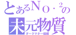 とあるＮＯ．２の未元物質（ダークマタ―垣根）