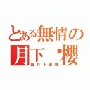 とある無情の月下絕櫻（圓月不留情）