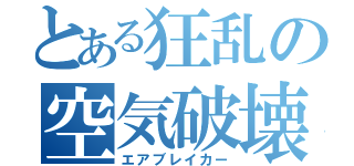 とある狂乱の空気破壊神（エアブレイカー）