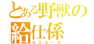 とある野獣の給仕係（ルミエール）