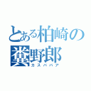 とある柏崎の糞野郎（カスババア）