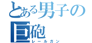 とある男子の巨砲（レールガン）