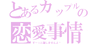 とあるカップルの恋愛事情♡（ずーっと離しませんよ⁇）