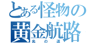 とある怪物の黄金航路（光の道）