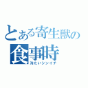 とある寄生獣の食事時（冷たいシンイチ）