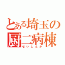 とある埼玉の厨二病棟（せいしんか）