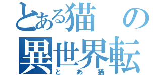 とある猫の異世界転生（とあ猫）