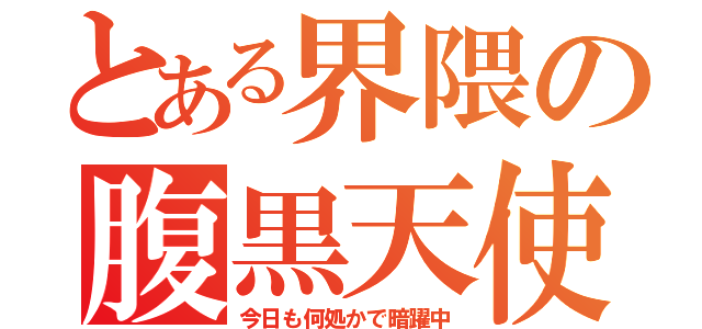 とある界隈の腹黒天使（今日も何処かで暗躍中）