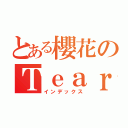 とある櫻花のＴｅａｒ灬（インデックス）