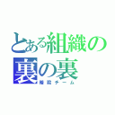 とある組織の裏の裏（暗殺チーム）